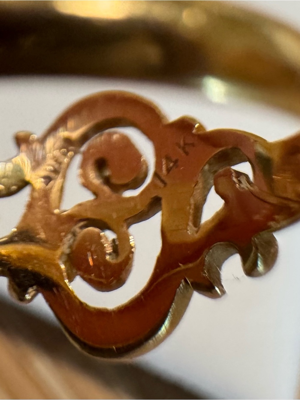 Retired James Avery 14K Gold Spanish Swirl Ring Size 5.75 - Picture 3 of 8